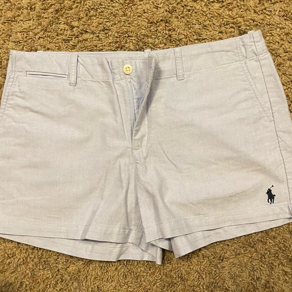 POLO light blue shorts—size 6– LIKE NEW
